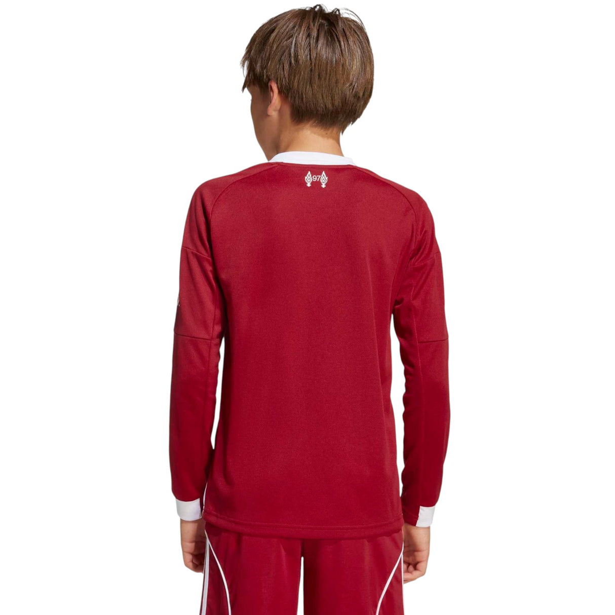 adidas Liverpool Football 2025/26 Kids Long Sleeved Home Jersey