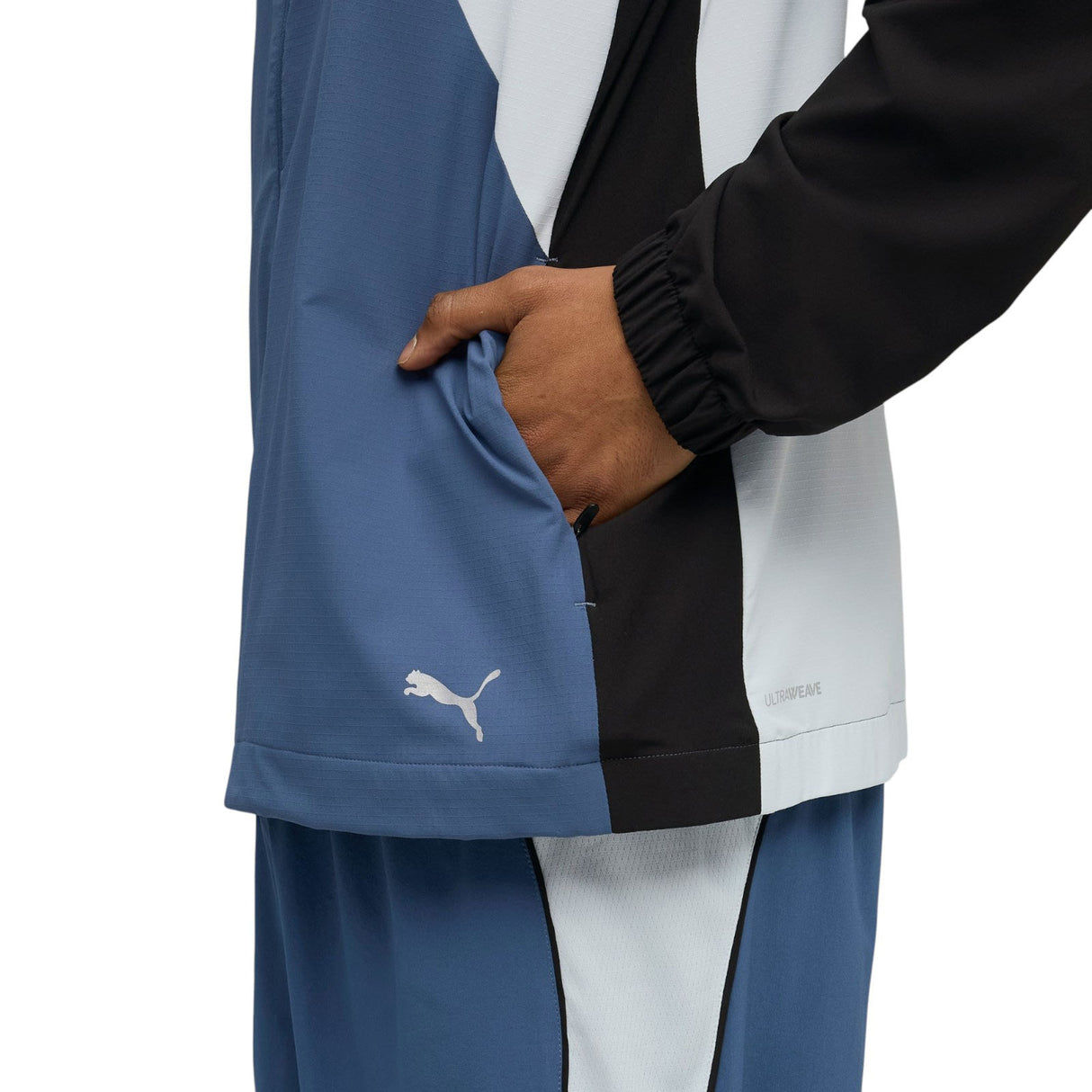 Puma RUN ULTRAWEAVE Hooded Mens Jkt Blue
