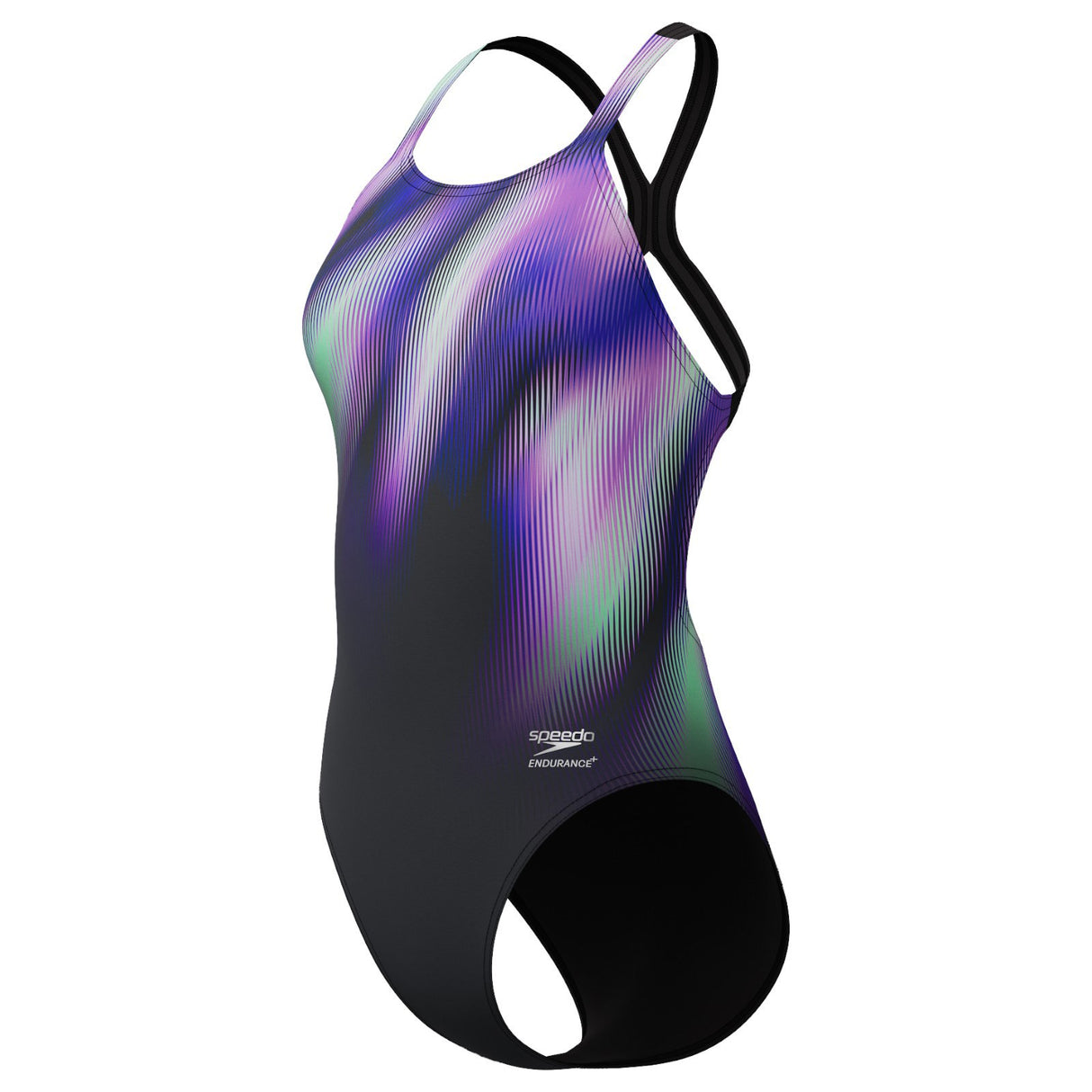 SPEEDO FL Placement Print Power Back Blk