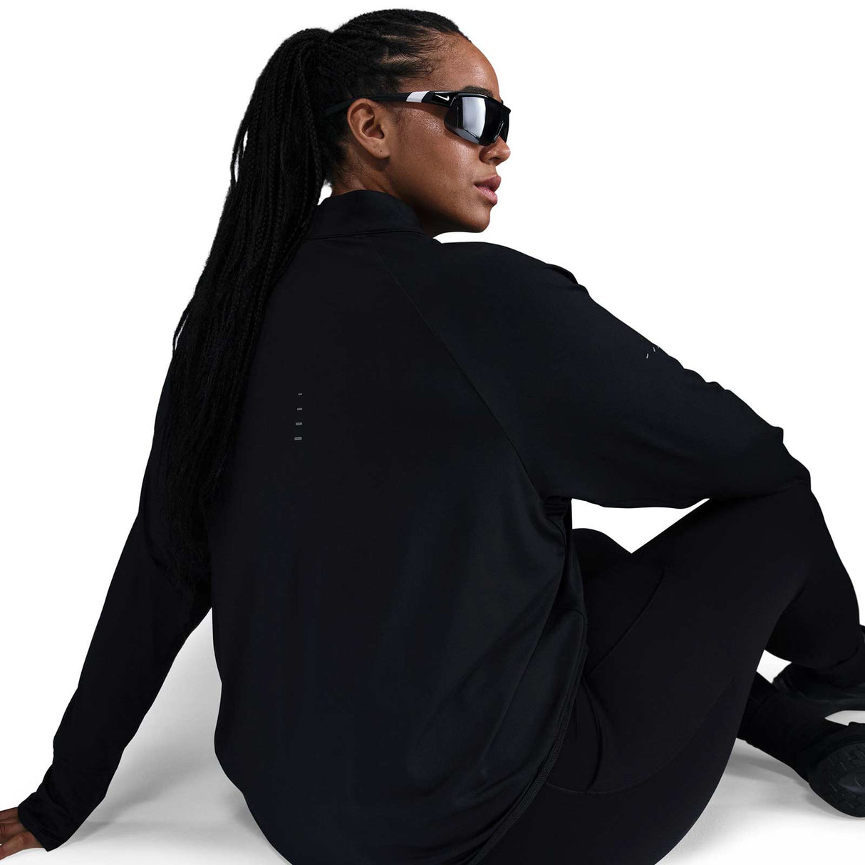 Nike Swift Womens Dri-FIT UV Half-Zip Running Top (Plus Size)