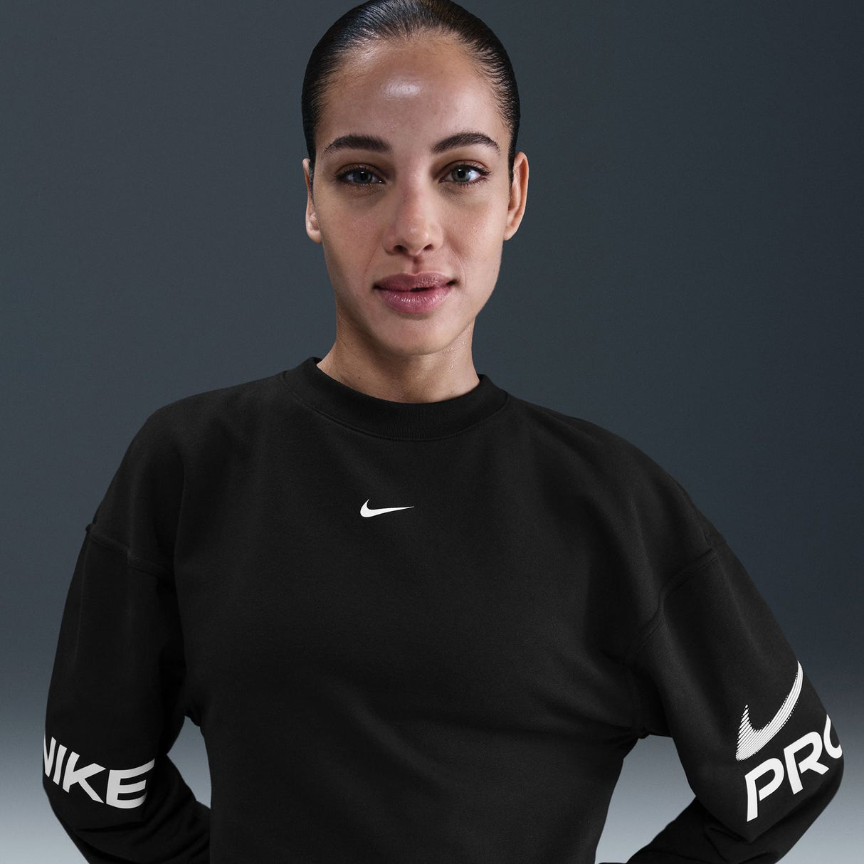 Nike NP DF FLC Womens Crew TT GRX Black