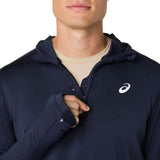 Asics Road Winter Mens LS Hoodie Navy