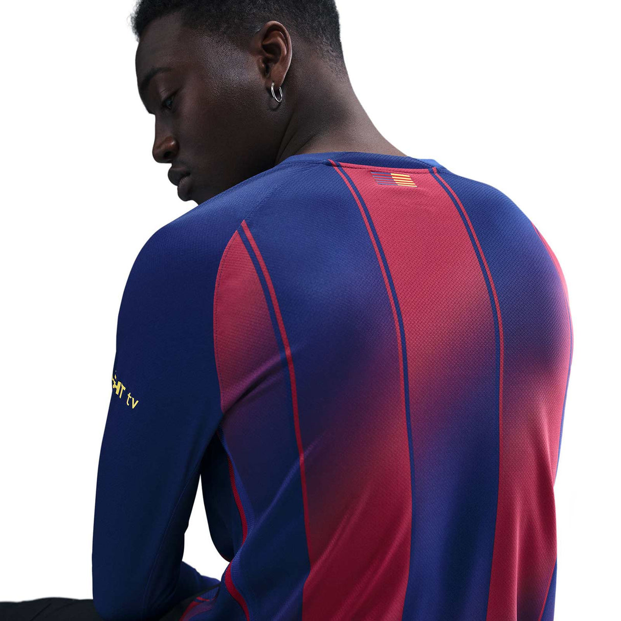 Nike FC Barcelona 2025/26 Stadium Home Mens Dri-FIT Soccer Replica Long-Sleeve Jersey
