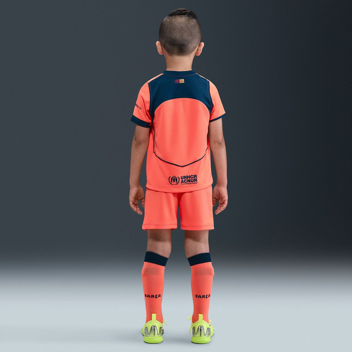Nike FCB 25 Kids Third Kit Orange
