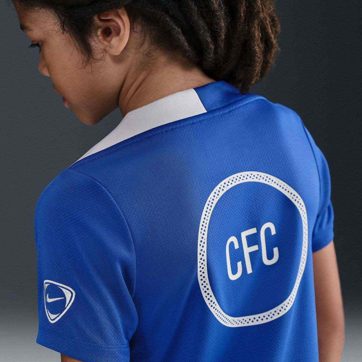 Nike CFC 25 3rd Kid Strike Drill Tee Blu