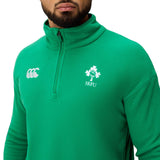 Canterbury IRFU Ireland Rugby Mens Half-Zip Retro Fleece Top