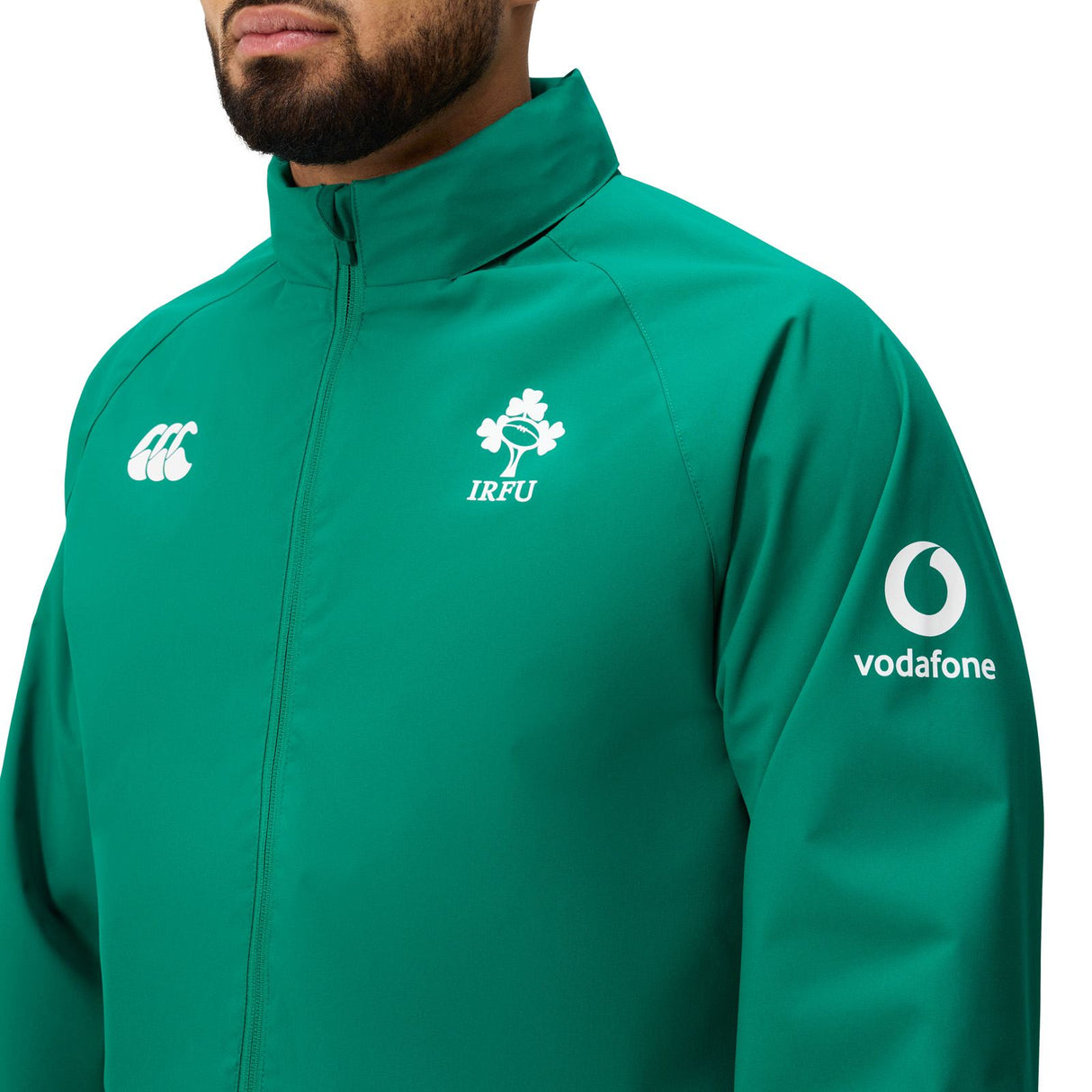 Canterbury IRFU Ireland Rugby Mens Full-Zip Anthem Jacket