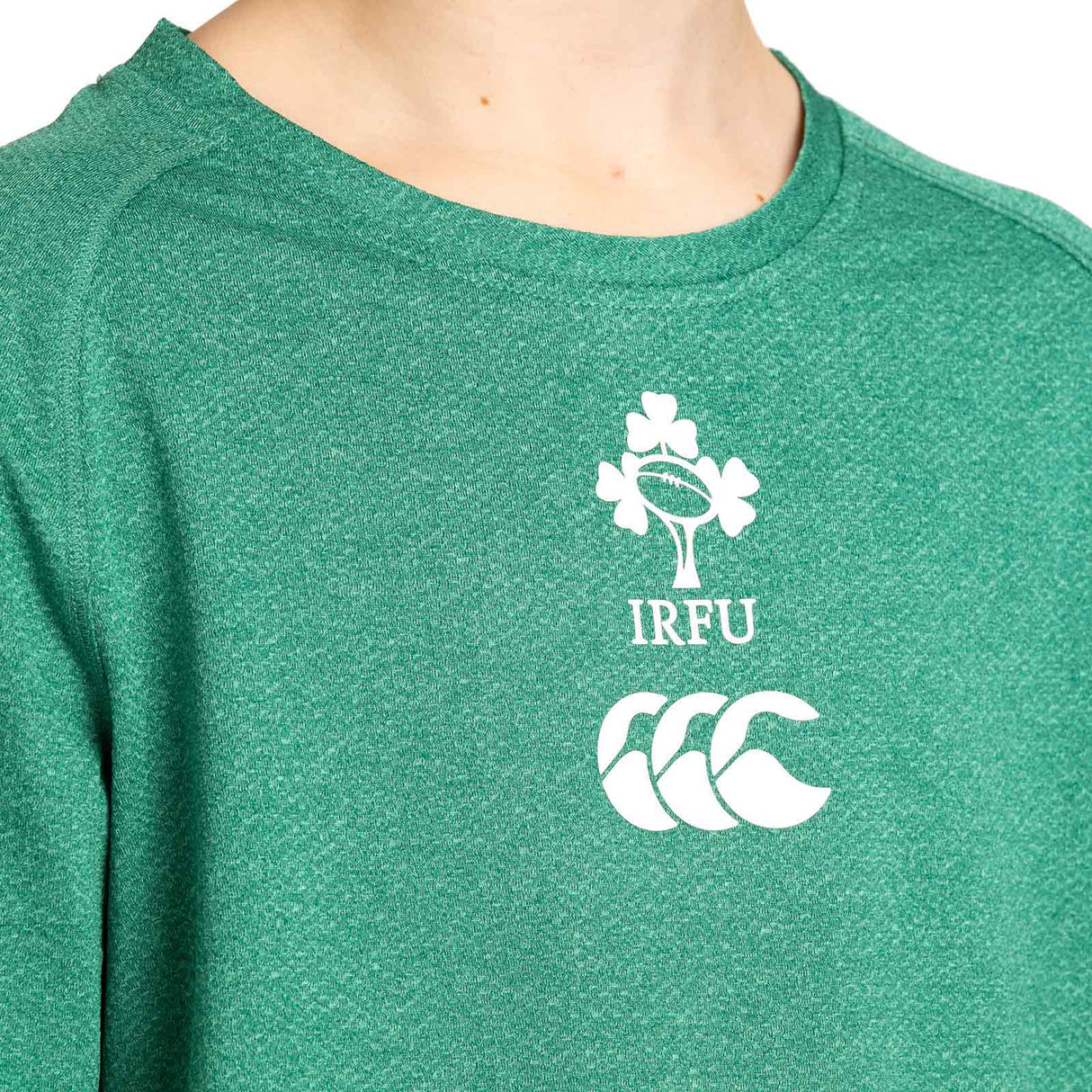 Canterbury IRFU Ireland Rugby 2025/26 Kids Elite Train Tee