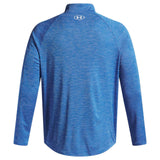 UA Tech Textured Mens Half Zip Blue