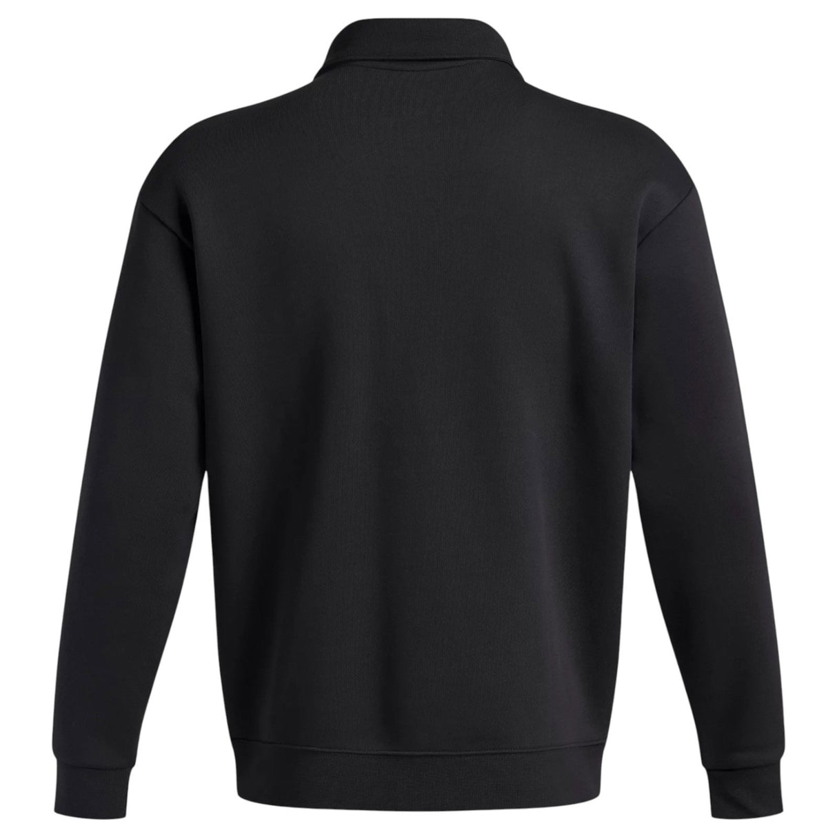 UA Mens Icon Fleece Collar Q Zip Black