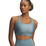 UA Wms Crossback Mid Bra Blue