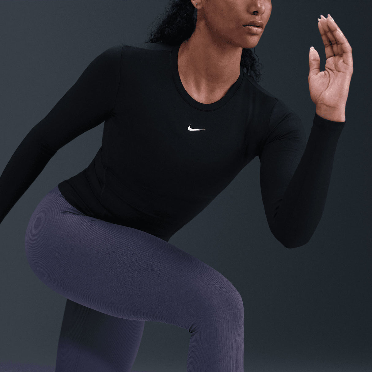 Nike Wmns ONE DF FTTD LS TOP Black