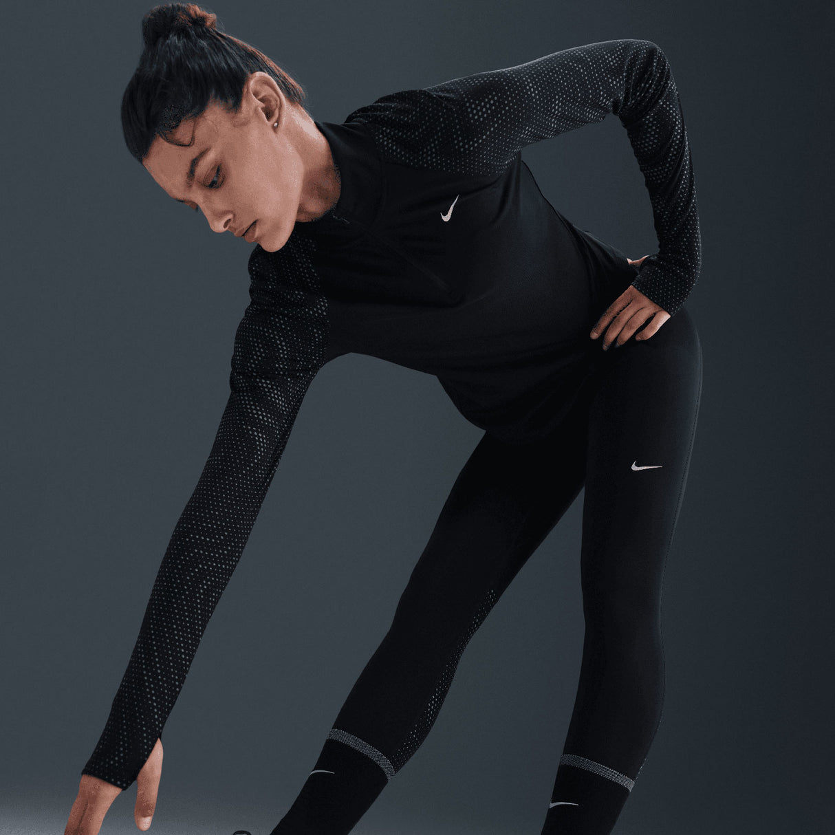 Nike Wmns DF TEMPO HR 7/8 TIGHT Black