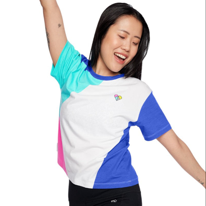 Peachylean Graphic Print Womens Everyday Workout T-Shirt