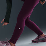 Nike Girls DF ONE TIGHT AOP Maroon