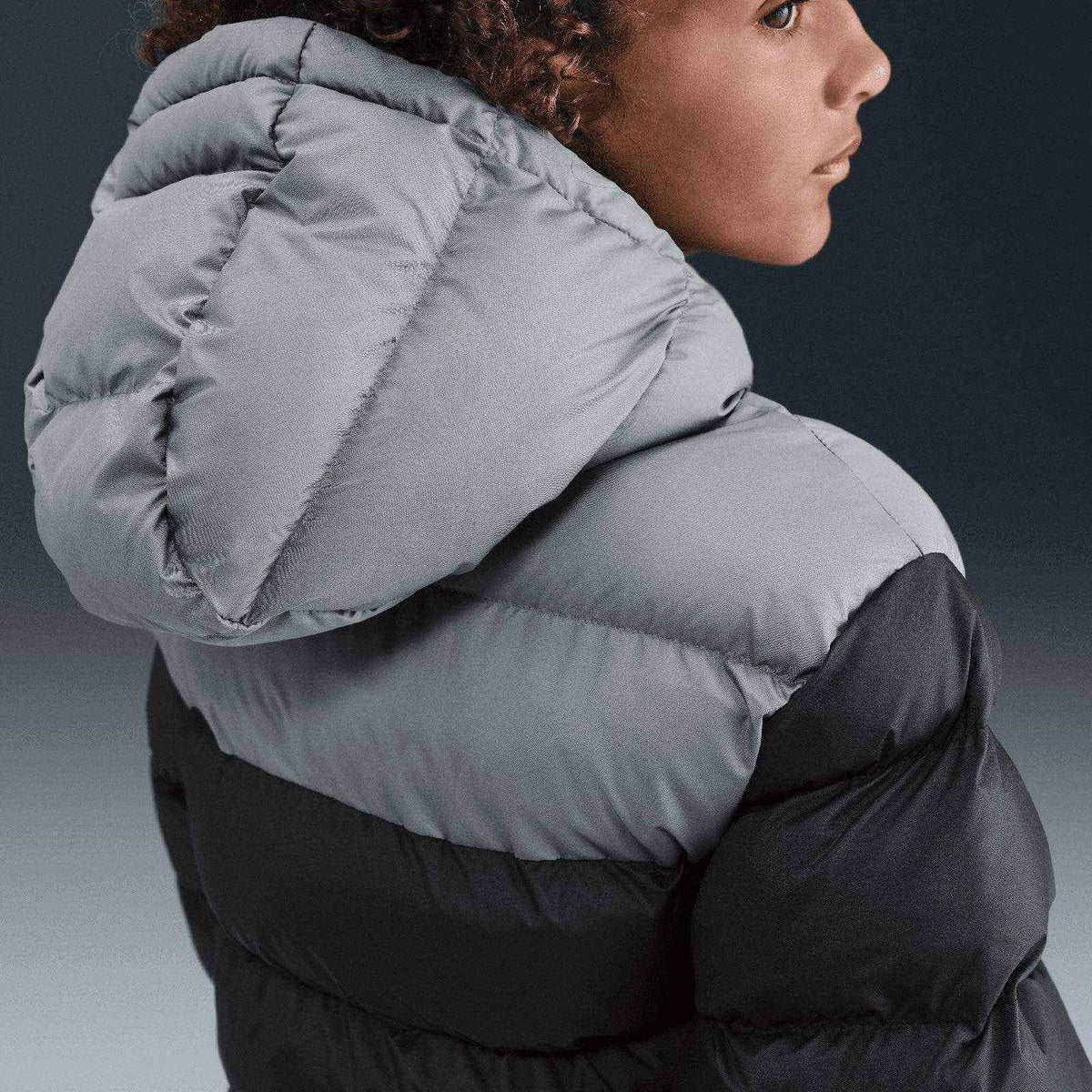 Nike Kids NSW TF ADP PUFF COLORBLOCK Blk