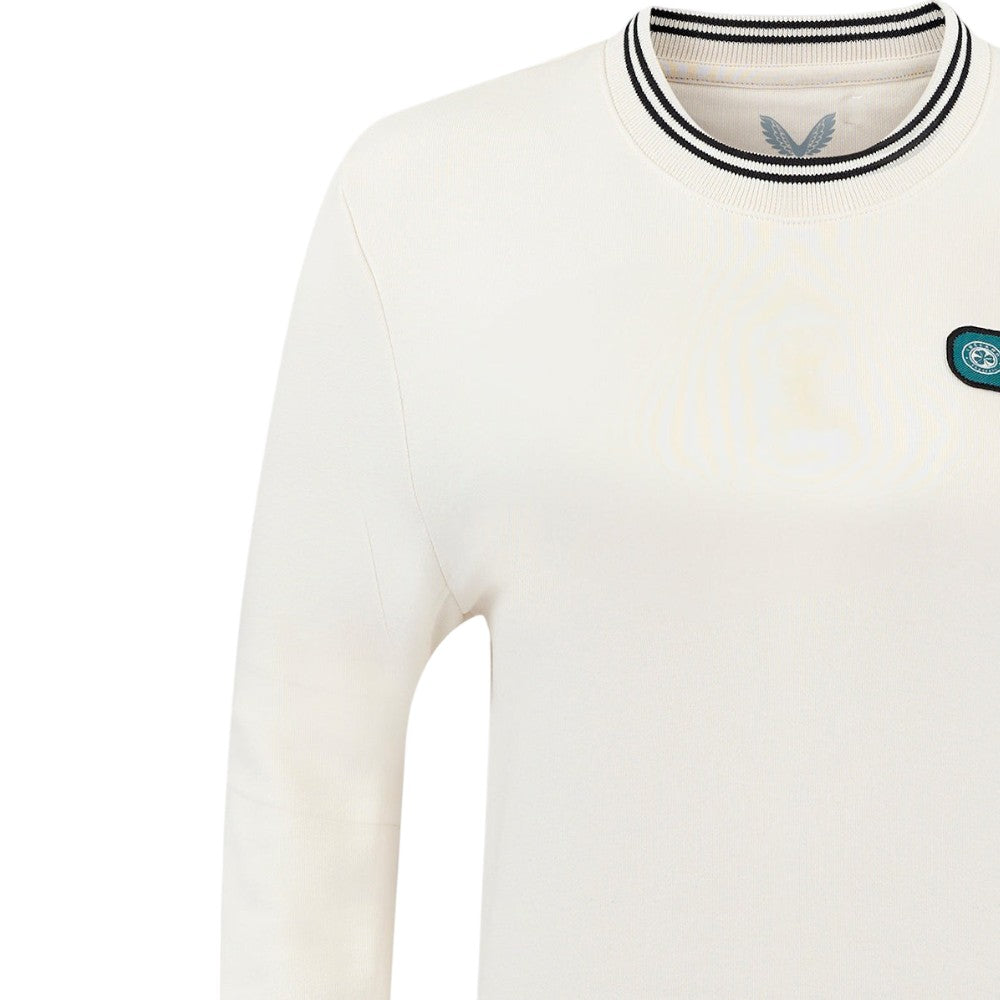 Castore FAI 24 Wmn Crop Fleece Crew Wht