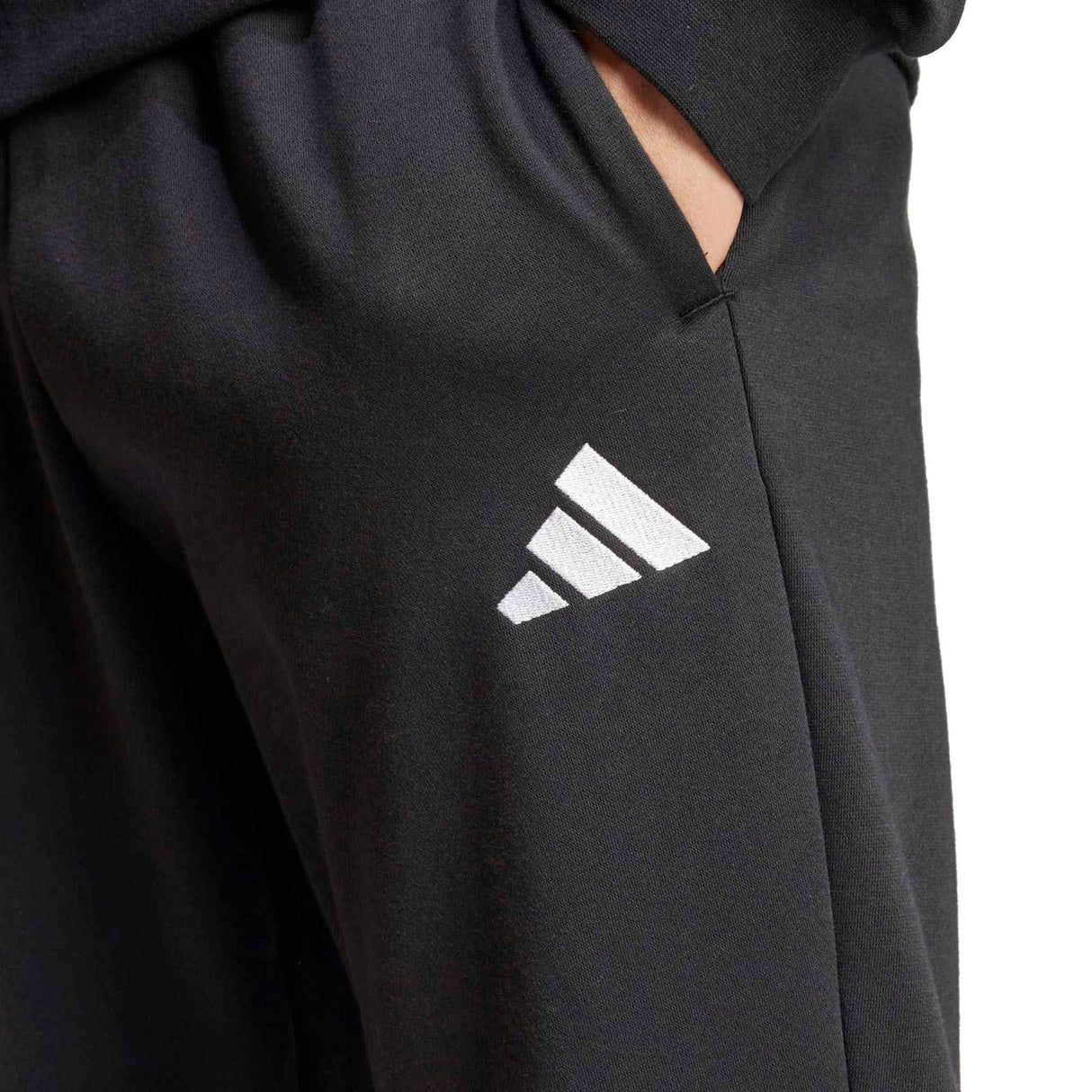 adidas Mens 3S FL TT TrackSuit Black