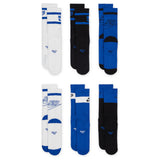 Nike Kids Cushioned Crew Sock 6pk Multi