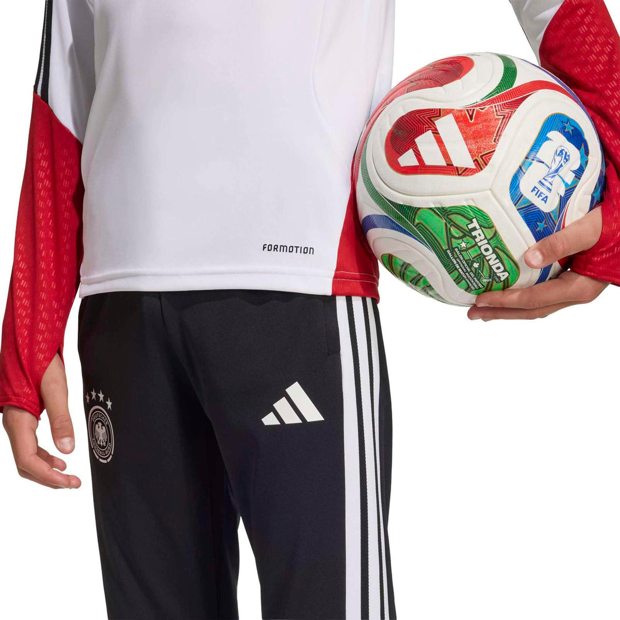 adidas Germany WC26 Kid Train QZ Top Wht