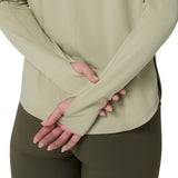 ASICS  WMS NAGINO RUN ADJUST HOODIE GRN
