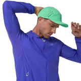 ASICS MENS ROAD PACKABLE JACKET PURPLE