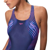 SPEEDO PRINT MEDALIST ONE PIECE NAVY