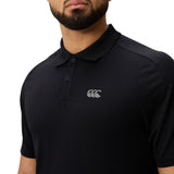 Canterbury Mens TEMPO POLO SHIRT Black