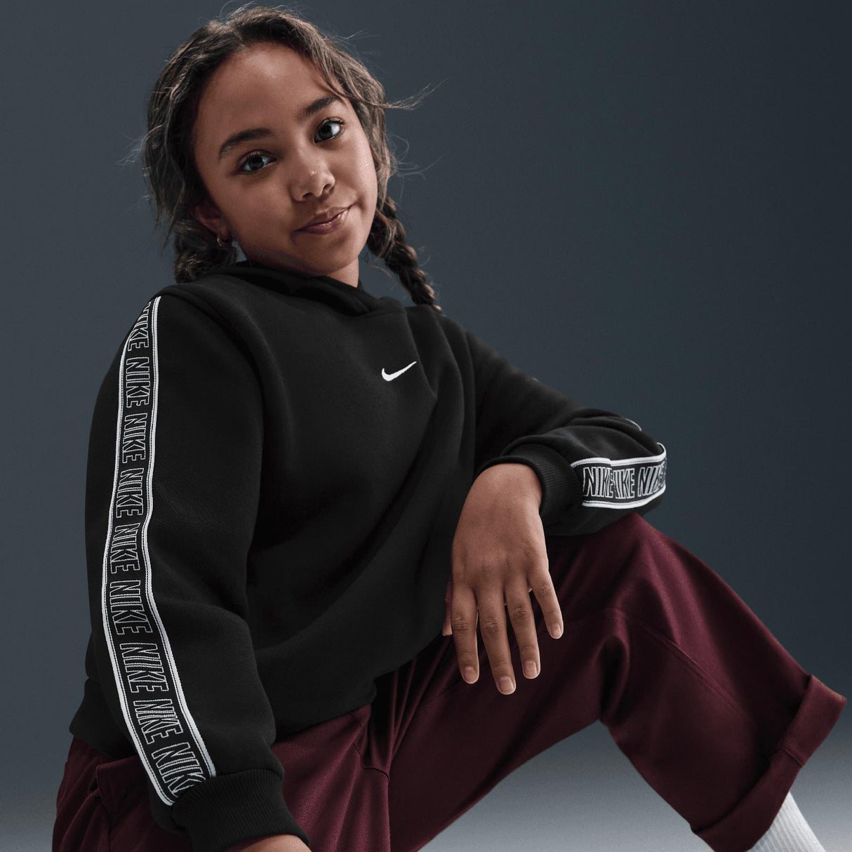 Nike Kids NSW CLUB+ FLC HDY Black