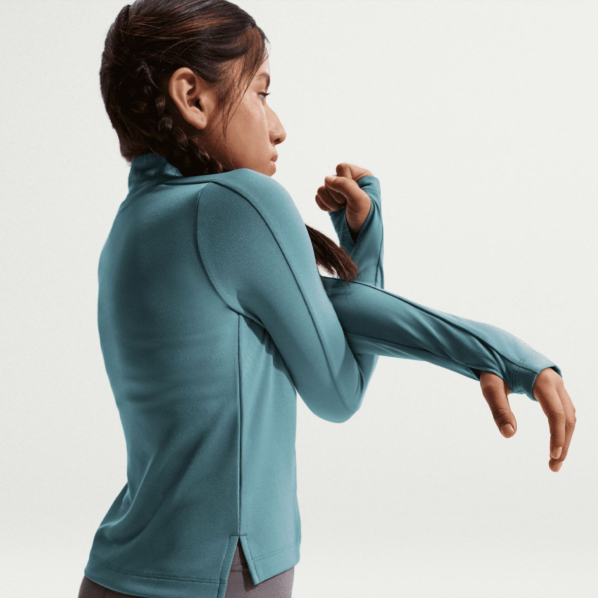 Nike G NK DF LS HALF ZIP Green