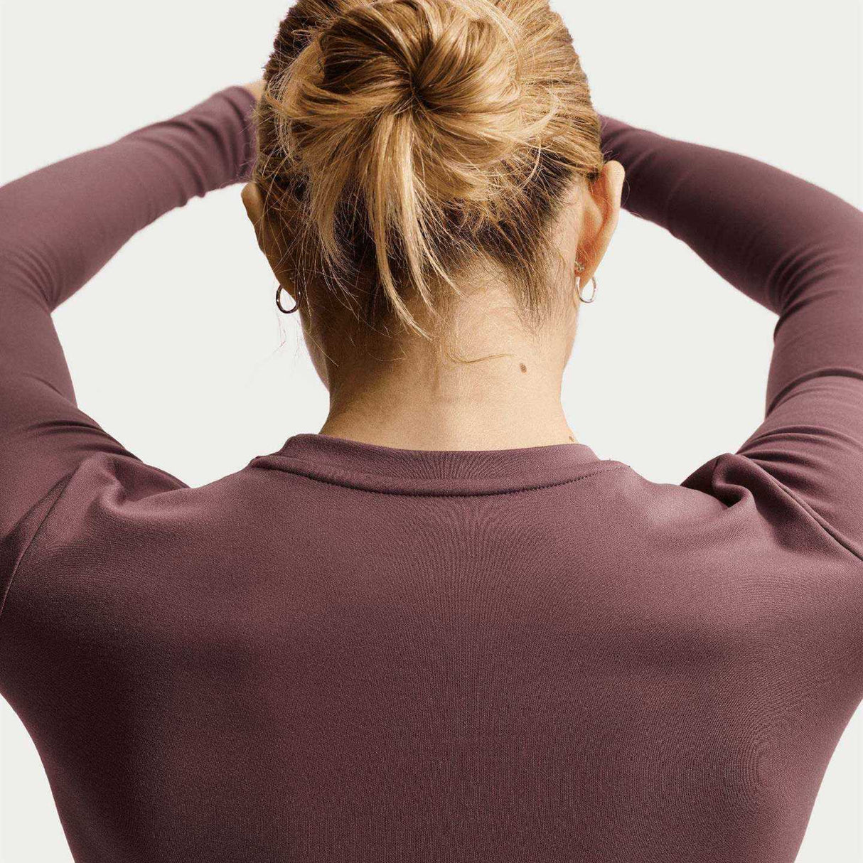 Nike W NK ONE DF FTTD LS TOP Maroon