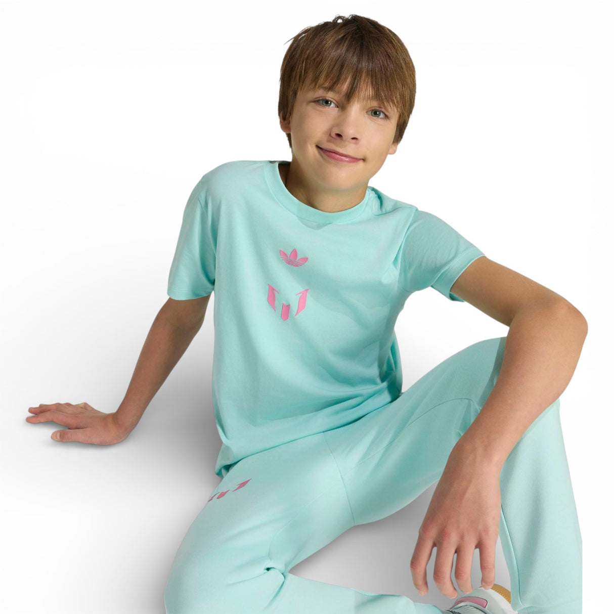adidas Boys Messi Tref Tee Blue