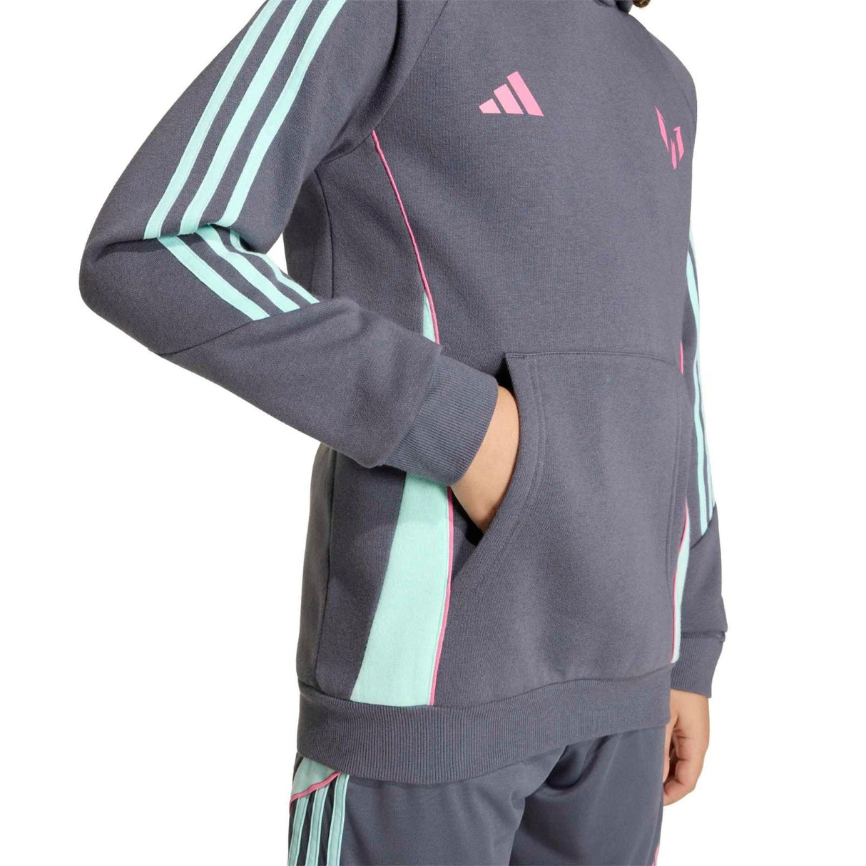 adidas Boys Messi Hoody Grey