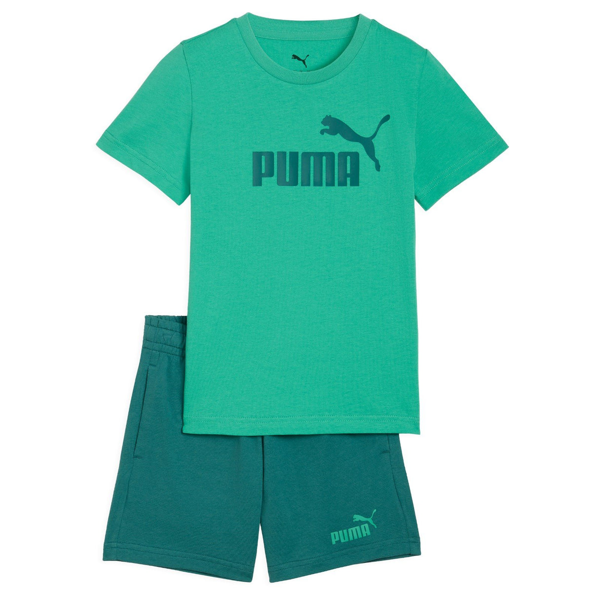 Puma Junior Boys ESS N1 Logo Set PS Grn