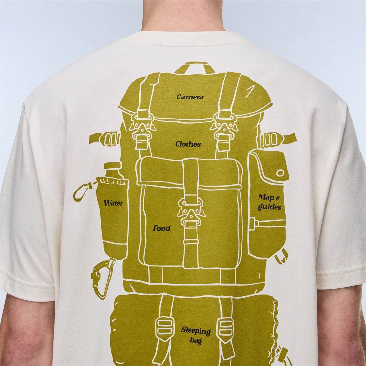 Napapijri Mens S-FLINT BPLOGO Tee White