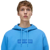 Napapijri Mens B-BOX LOGO Hoodie Blue