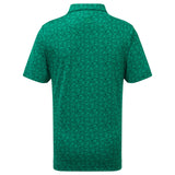 Footjoy Painted Floral Lisle Polo Green