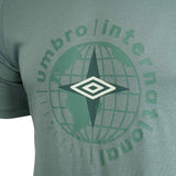 UMBRO MENS GLOBE GRAPHIC TEE GREEN