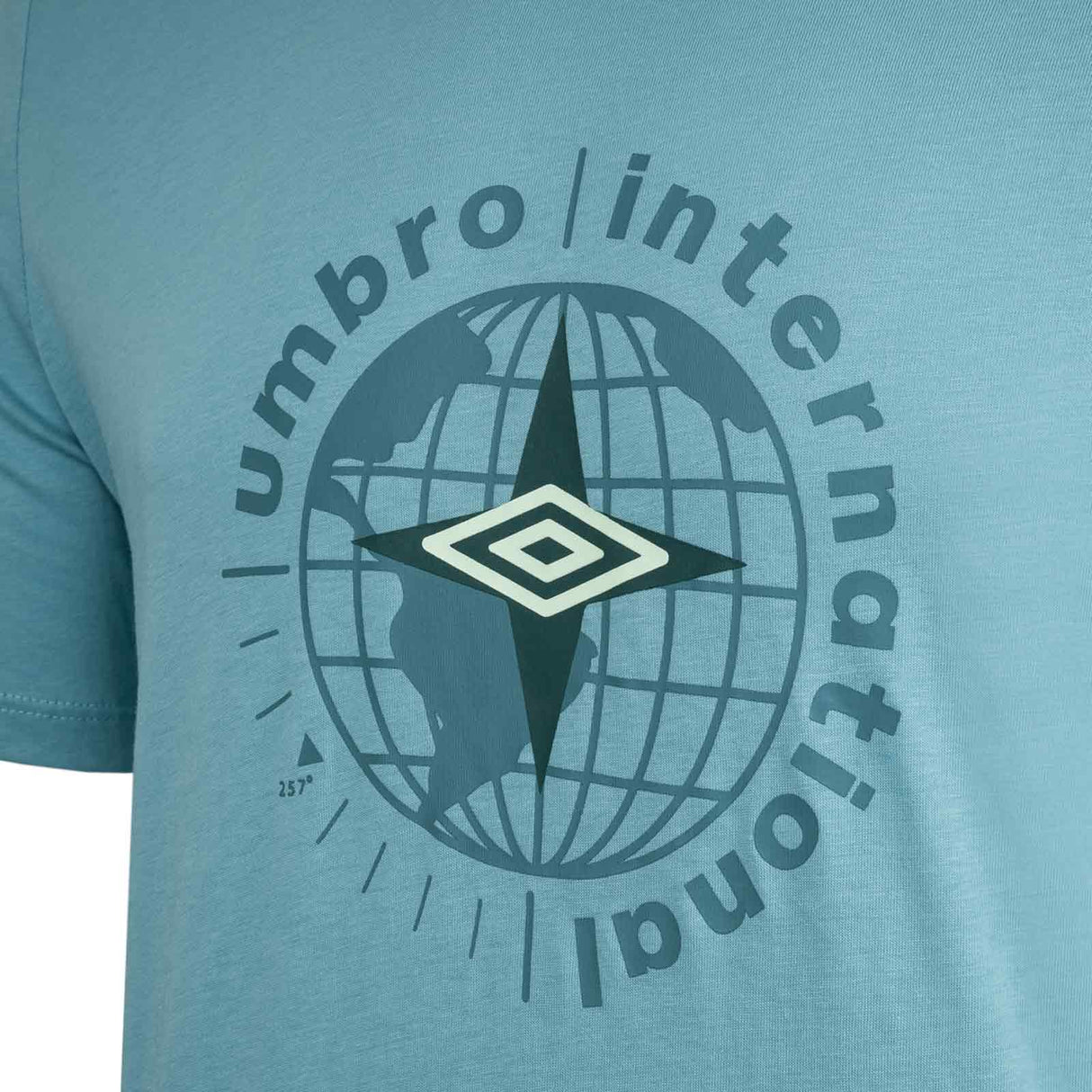 UMBRO MENS GLOBE GRAPHIC TEE BLUE