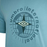 UMBRO MENS GLOBE GRAPHIC TEE BLUE