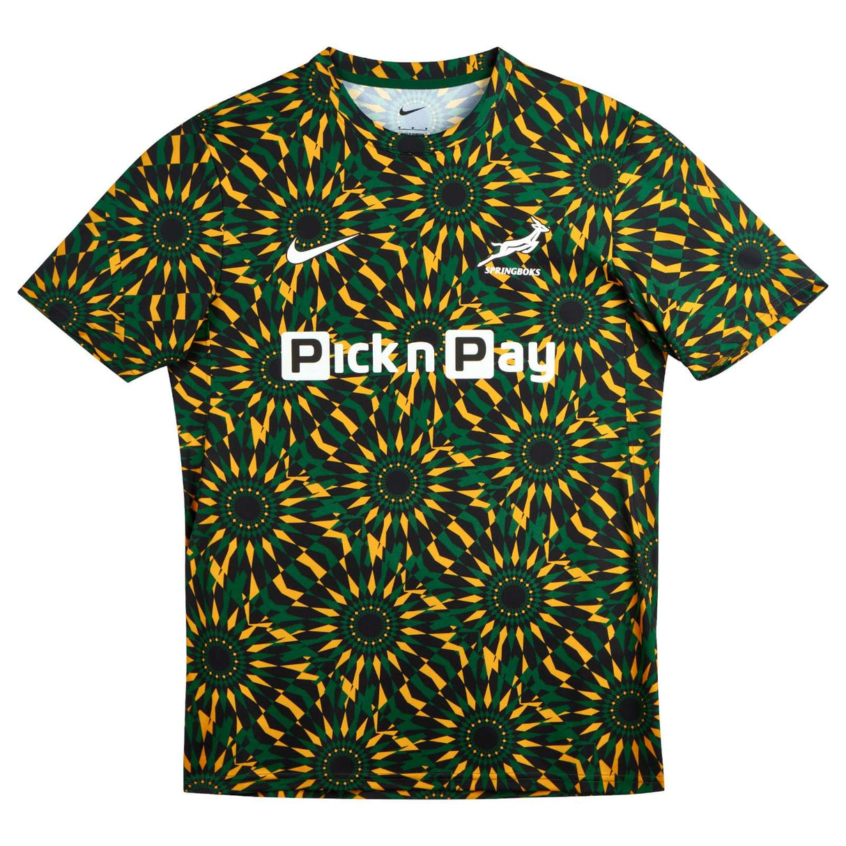 NIKE SPRINGBOKS MNS PRE MATCH SS TOP Blk