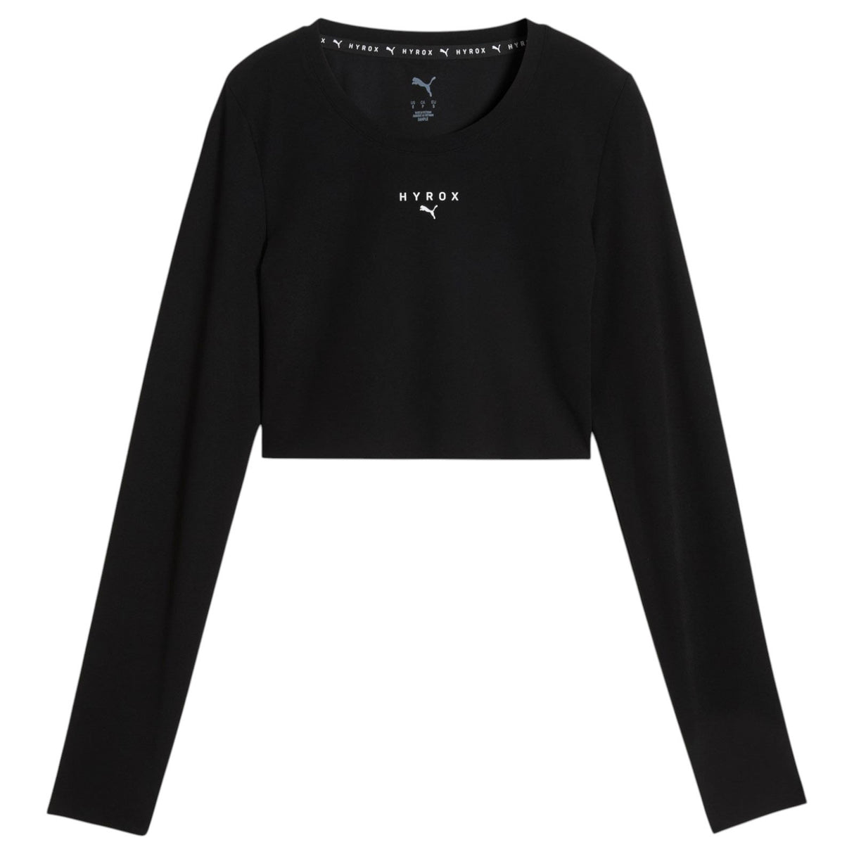 Puma W X HYROX SHPLX LS Crop Top Blk