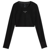 Puma W X HYROX SHPLX LS Crop Top Blk