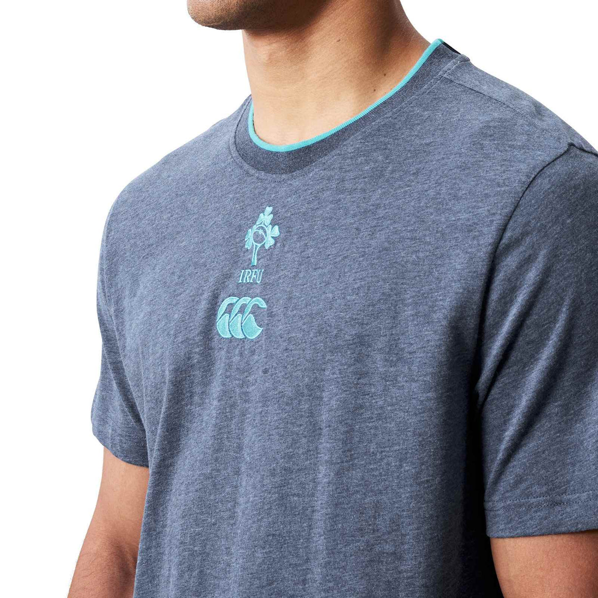 Canterbury IRFU Team Ctn Tee Vintage Blu