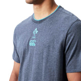 Canterbury IRFU Team Ctn Tee Vintage Blu