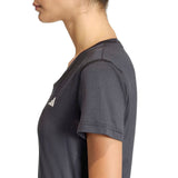 adidas Womens ESS Minimal V Neck Tee Blk