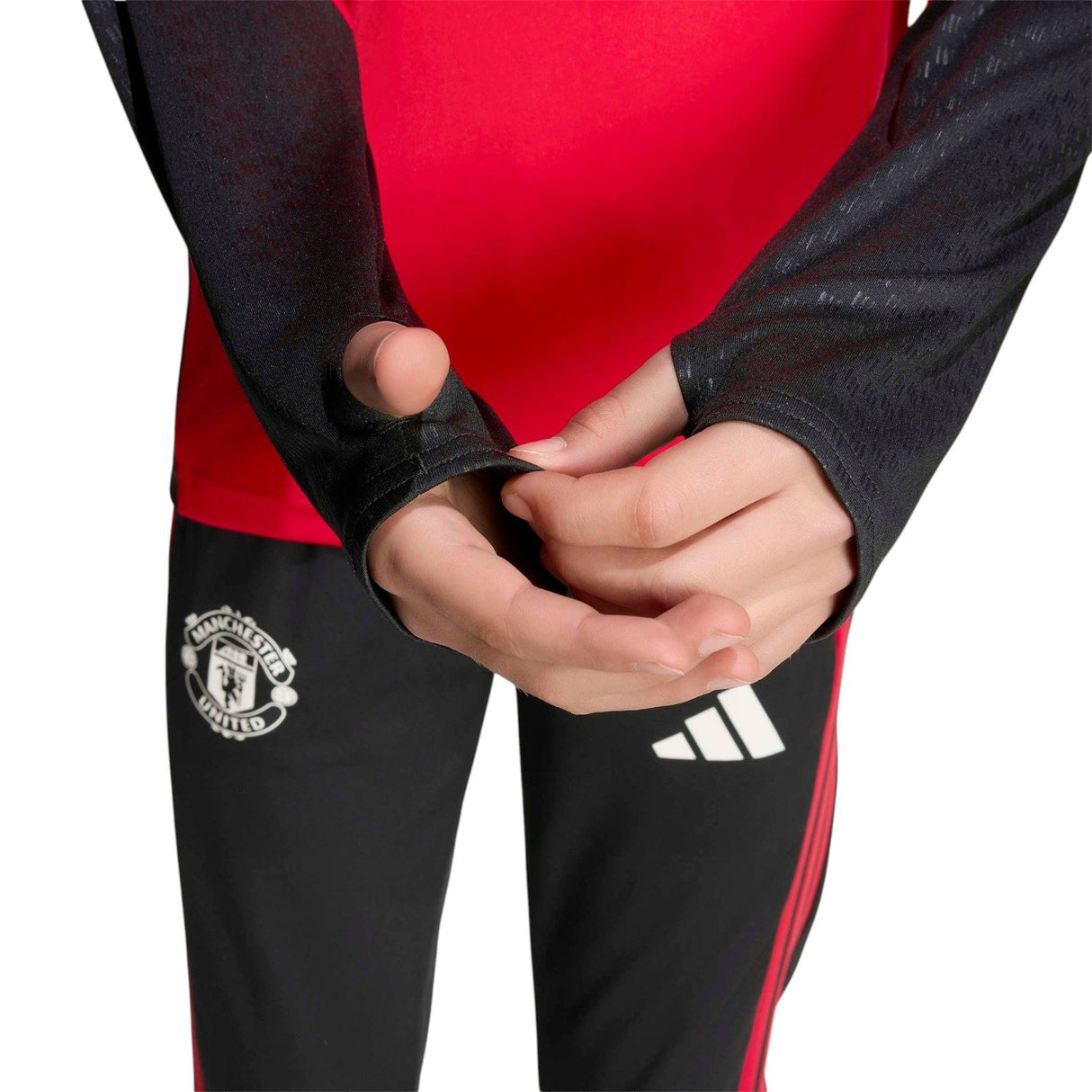 adidas MUFC 26 Kids Train QZ Top Red
