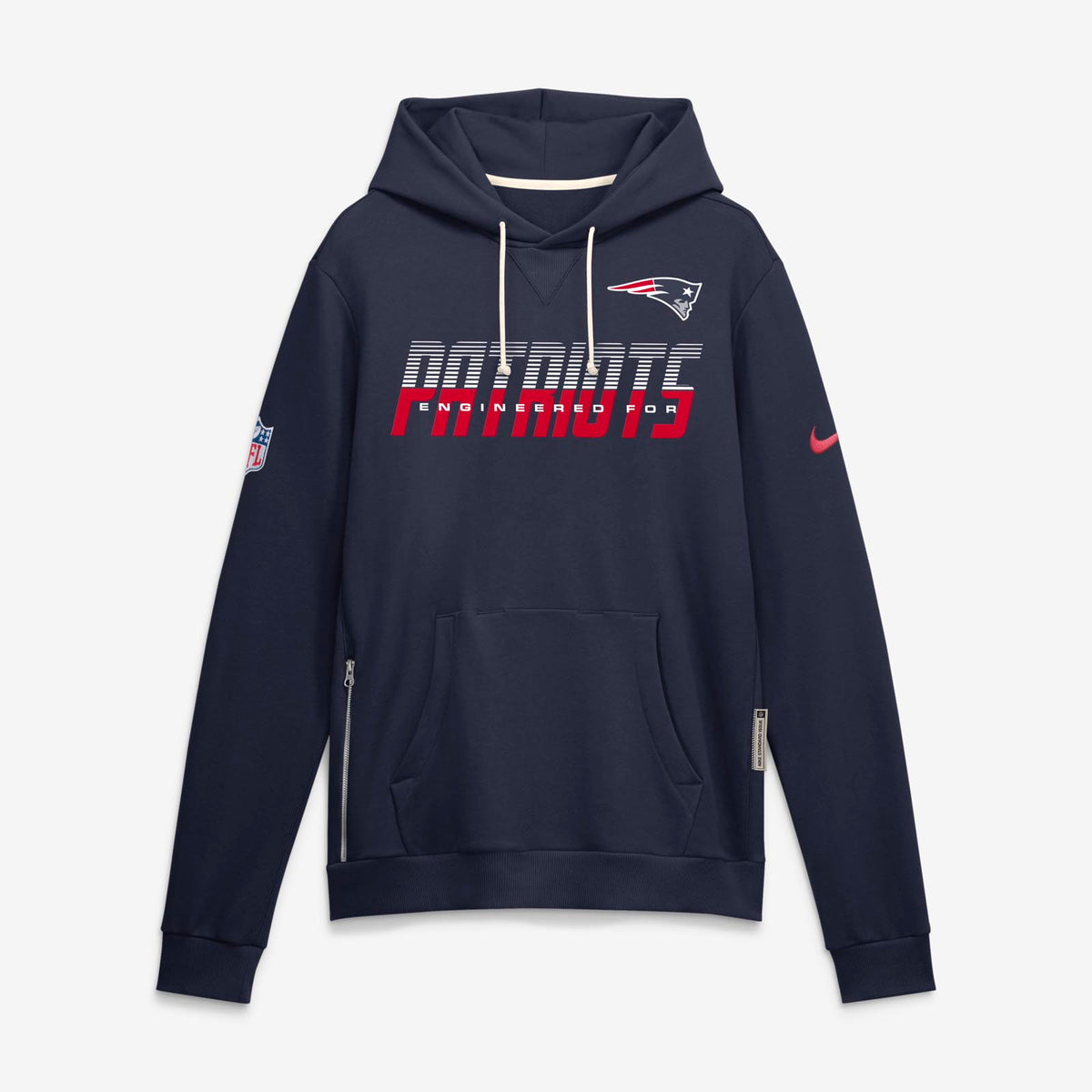 Nike Mens Patriots Dri-Fit SI Hoodie Nvy