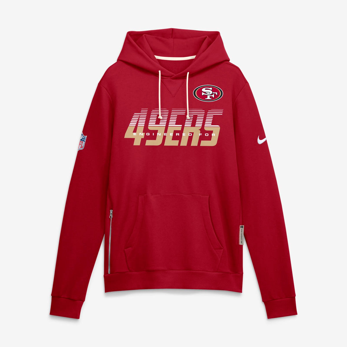Nike Mens 49ers Dri-Fit SI Hoodie Red