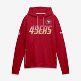 Nike Mens 49ers Dri-Fit SI Hoodie Red